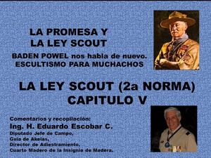 PROMESA Y LEY SCOUT. 2a Norma