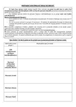 Preparer Son Epreuve Orale De Brevet Version3 (1)