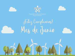 Plantilla De Feliz Cumpleaños Mes De Junio