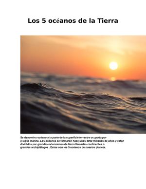 Los 5 Océanos De La Tierra Para Calameo