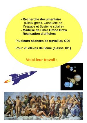 Affiches 101 Dieux grecs et Espace