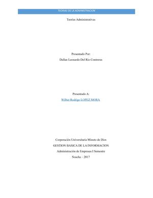 Teorias Administrativas
