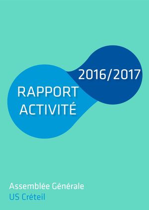 Rapport d'Activité 2016/2017