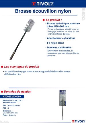 Product Sheet Tivoly Brossage Ecouvillon Nylon XT20252006080 1216