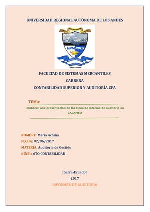 Tipos De Informe