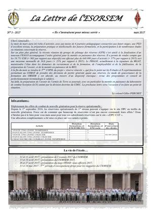 Lettre De L'esorsem Mars 2017 V1