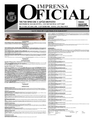 Imprensa Oficial Edição 485