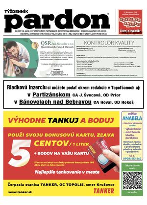 Pardon Topoľčany 22/2017