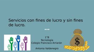 Servicios Con Fines De Lucro Y Sin Fines De Lucro