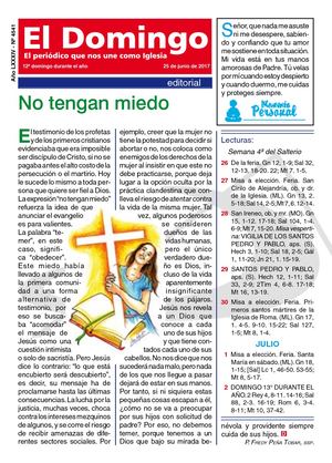 Hoja Dominical 25 De Junio 2017
