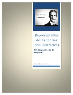 Representantes De Las Teorias