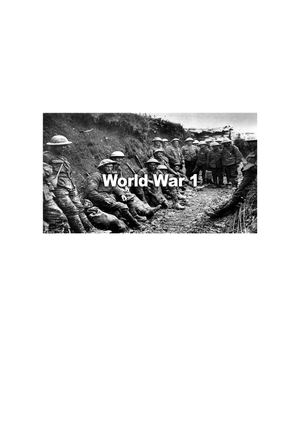 World War I War Articles
