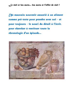 Un mauvais souvenir comme pré-texte !