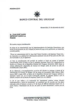 ERROR- ampliación de hipoteca a Dolares 927.´000.- estando aún pendiente.