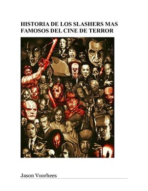 Historia De Los Slashers Mas Famosos Del Cine De Terror