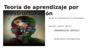 Teorías del aprendizaje