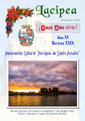 Lacipea, Diciembre 2015 - Revista de Santa Amalia