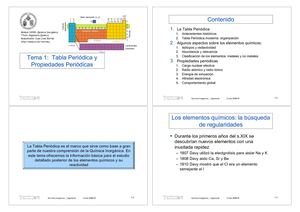 Propiedades Quimicas De La Tabla Periodica