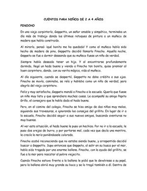 Cuentos Para Niños De 2 A 4 Años
