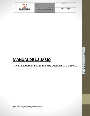 Sistema Operativo Linux Manual