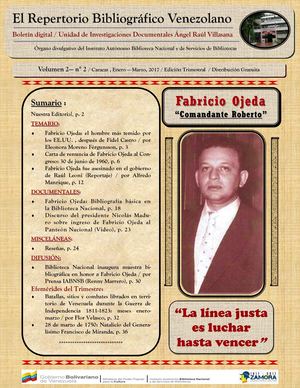 El Repertorio Bibliografico Venezolano Vol 2, No 2, Ene - Mar 2017