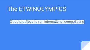 THE ETWINOLYMPICS - our magazine