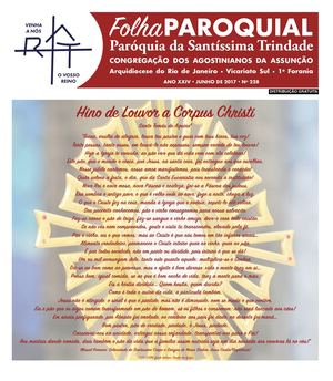 Folha Paroquial da Santíssima Trindade - Junho 2017