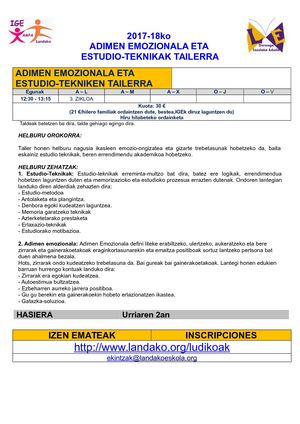 Tecnicas de Estudio 2017-2018