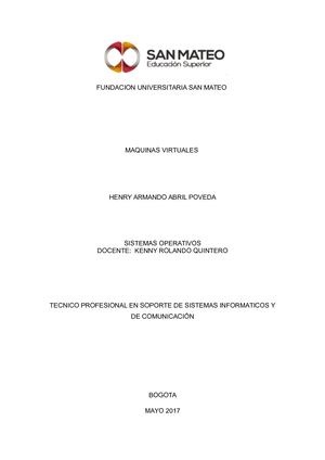 Maquinas Virtuales Henry Abril