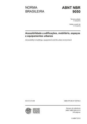 Abnt Nbr 9050 Acessibilidade 2015