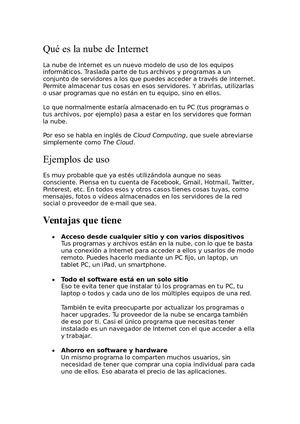 Qué Es La Nube De Internet