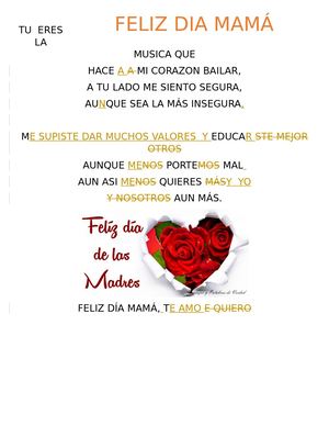 Feliz Dia Mamá