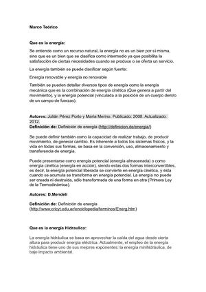 Marco Teórico Proyecto