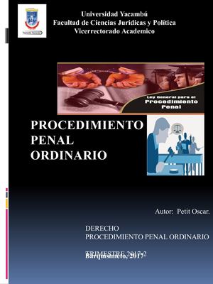 procedimiento penal ordinario