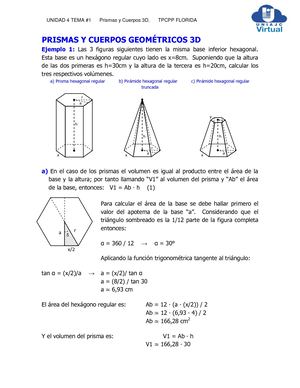 U4 T1 Prismas Y Cuerpos Tridimencionales