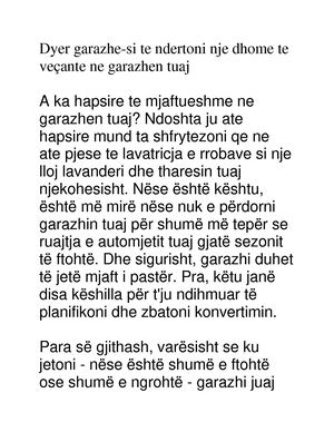 Dyer Garazhe Si Te Ndertoni Nje Dhome Te Veçante Ne Garazhen Tuaj