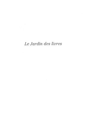 Le Jardin Des Livres