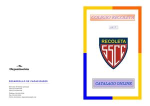 Catálago Colegio Recoleta