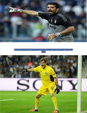 Gestemas y Praxemas utilizados por el arquero de fútbol de la USTA