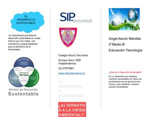 Triptico Ii Medio B Angei Ascon Mendez Hola