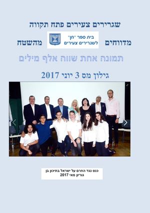 גרירים צעירים פתח תקווה מדווחים מהשטח יוני 2017