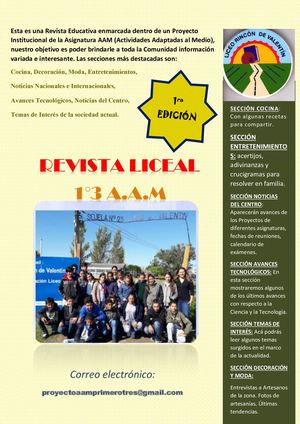 Revista Liceal Rincón De Valentín