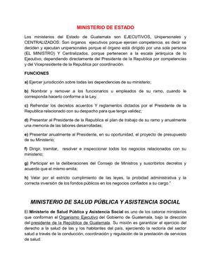 Ministerio De Estado