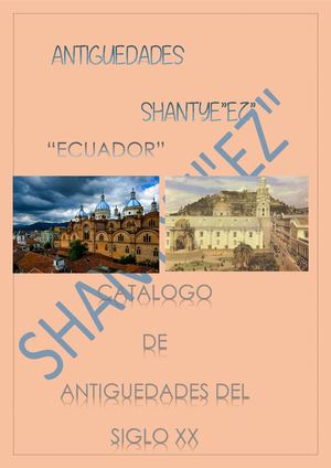 ANTIGUEDADES DEL ECUADOR DEL SIGLO XX