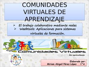 Comunidades Virtuales De Aprendizaje