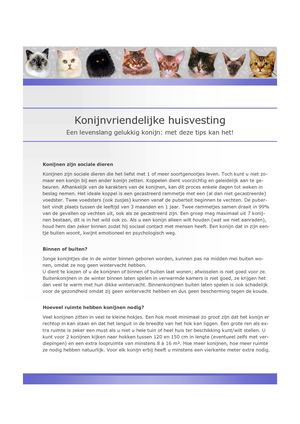 Huisvesting Konijn