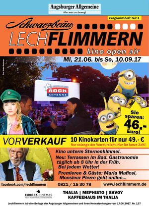 Lechflimmern Kino Open Air Augsburg 2017 - Teil 1