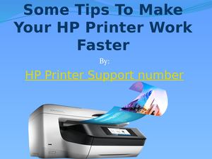 Some Tips To Make Your Hp Printer Work Faster