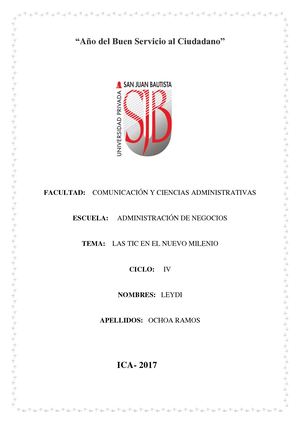 Las Tic En El Nuevo Milenio ley