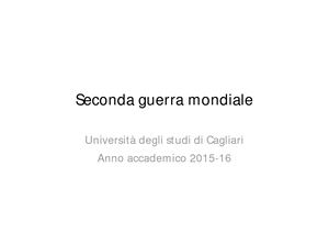 Corso Di Riallineamento Di Storia Profssa Picciau Seconda Guerra Mondiale(1)